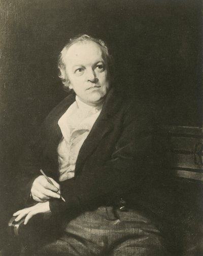 William Blake, Engelse dichter en kunstenaar door Thomas (after) Phillips