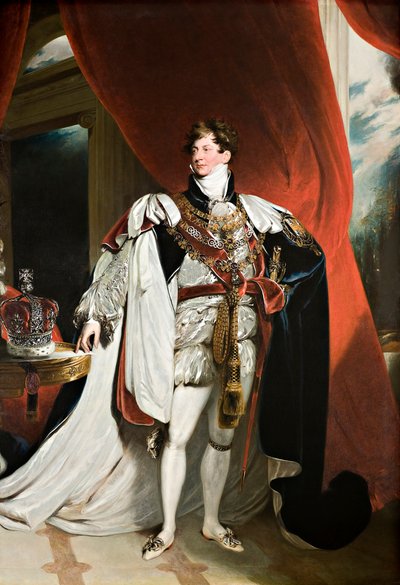 Portret van Koning George IV door Thomas (studio of) Lawrence