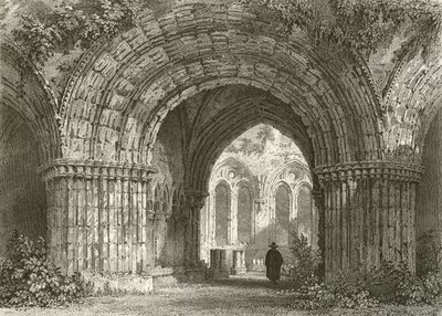 Chapter House, Furness Abbey door Thomas Allom