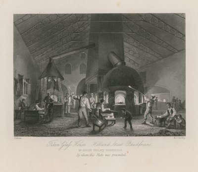 Falcon Glashuis door Thomas Allom