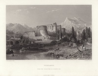 Pergamos, Turkije door Thomas Allom