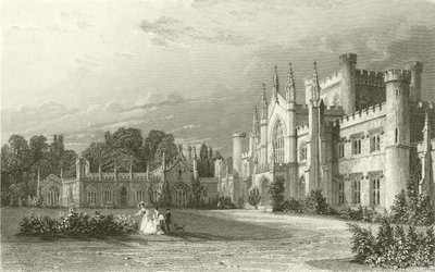 Zuidelijk aanzicht van Lowther Castle door Thomas Allom