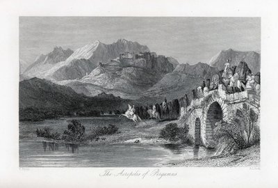 De Akropolis van Pergamum door Thomas Allom