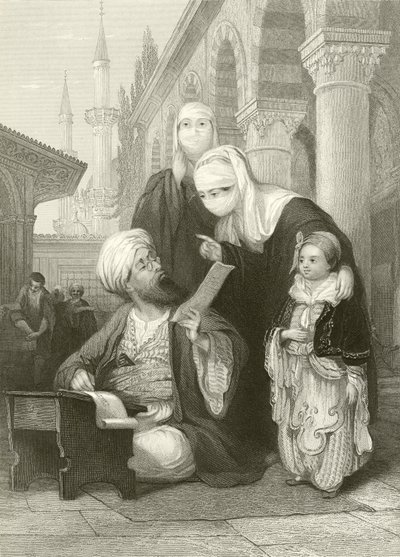 De Turkse briefschrijver door Thomas Allom
