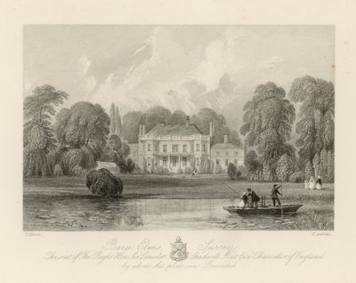 De zetel van de Zeer Eerwaarde Sir Lancelot Shadwell door Thomas Allom