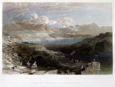 Tiberias, Palestina, ca. 1837 door Thomas Allom