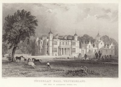 Underlay Hall in Westmoreland door Thomas Allom