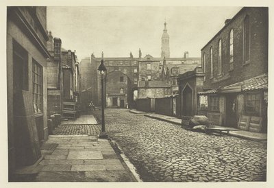 Lage groene straat door Thomas Annan