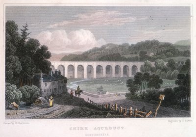 Chirk Aquaduct op het Ellesmere Kanaal, ca. 1829 door Thomas Barber