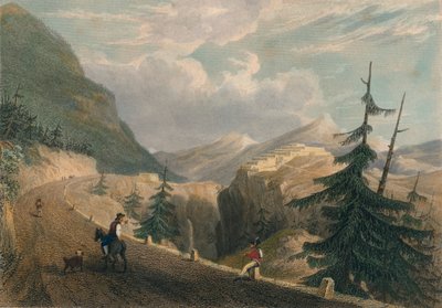 Fort Lesseillon, nabij Bramante, 1827 door Thomas Barber
