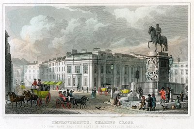 Verbeteringen, Charing Cross, Westminster, Londen, 1828 door Thomas Barber