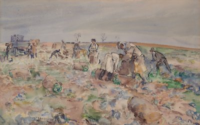 In het aardappelveld door Thomas Barclay Hennell