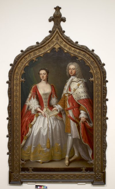 Thomas Fermor, 1e Graaf van Pomfret en Henrietta Louisa, Gravin van Pomfret, ca. 1750 door Thomas Bardwell