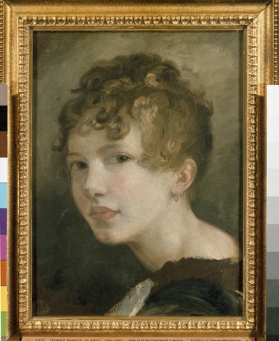 Portret van Miss H.M. de Cardonnel Lawson, 19e eeuw door Thomas Barker of Bath