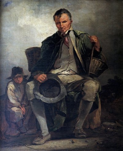 De blinde bedelaar, ca. 1788 door Thomas Barker of Bath