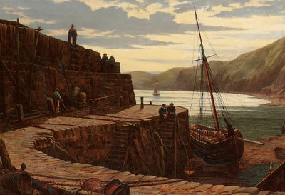 Aan de kade door Thomas Barrett