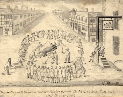 Berengevecht, Manchester, 1819 door Thomas Barritt