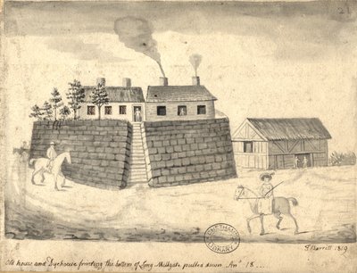 Oude ververij en ververij, Manchester, 1819 door Thomas Barritt