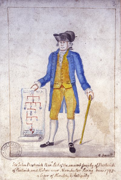 Sir John Prestwich, c.1793 door Thomas Barritt