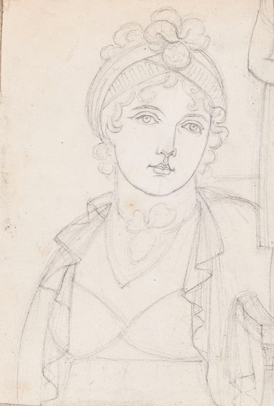 Een portret van Emma Hamilton door Thomas Baxter