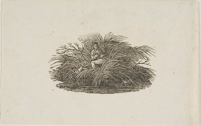 Sluitstuk: Man in Struik door Thomas Bewick