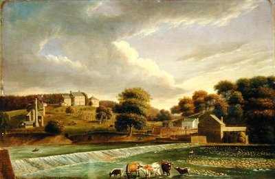 Mill Grove Farm, Perkioman Creek, Philadelphia, c.1820 door Thomas Birch