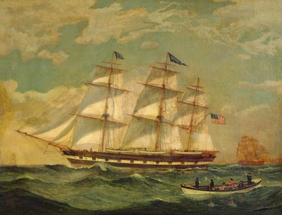 Schip Houqua door Thomas Birch