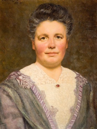 Portret van Geraldine Cadbury Nee Southall door Thomas Bowman Garvie