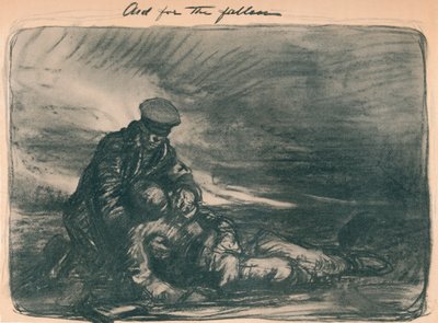 Hulp voor de gevallenen, 1914 door Thomas Brock