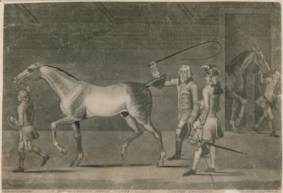 Een paardenhandelaar verkoopt een paard - caveat emptor door Thomas Burford