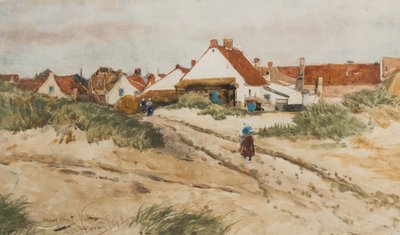 Bij Zonsondergang, Katwijk, Nederland door Thomas Bush Hardy