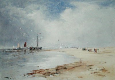 Terugkeer van de Vissersvloot door Thomas Bush Hardy
