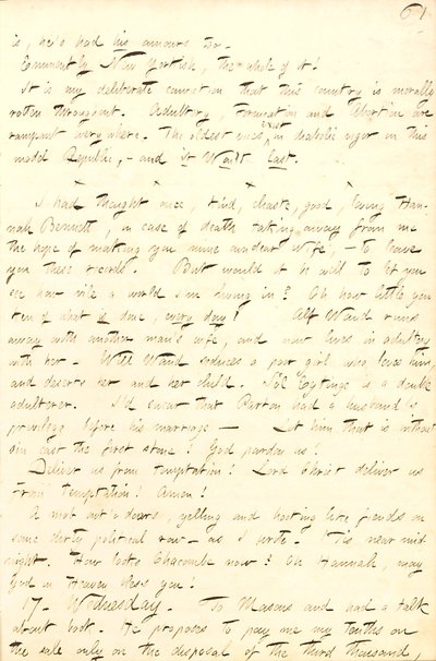 Thomas Butler Gunn Dagboeken- Volume 8, pagina 68, 16-17 september 1856 door Thomas Butler Gunn