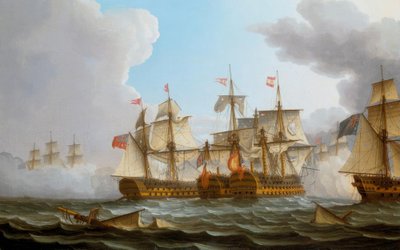 De Slag bij Kaap St. Vincent door Thomas Buttersworth
