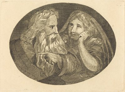 Lear en Cordelia door Thomas Butts, Jr. after William Blake