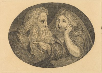 Lear en Cordelia door Thomas Butts, Jr. after William Blake