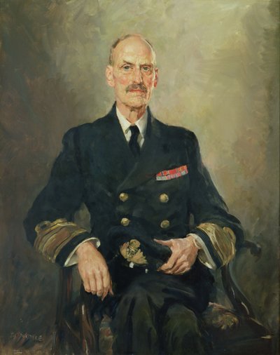 Z.M. Koning Haakon VII van Noorwegen door Thomas Cantrell Dugdale