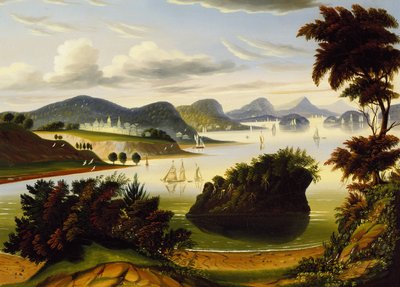 Eastport en Passamaquoddy Bay (Uitzicht op Hudson Valley) door Thomas Chambers