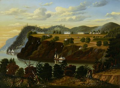 Uitzicht op West Point door Thomas Chambers