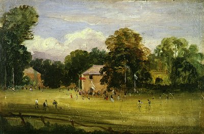 De dorpskermis, East Bergholt door Thomas Churchyard