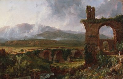 Een uitzicht nabij Tivoli (Ochtend) door Thomas Cole