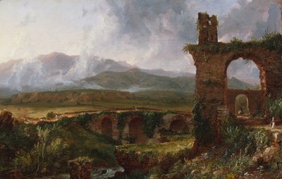 Een uitzicht bij Tivoli in de ochtend door Thomas Cole