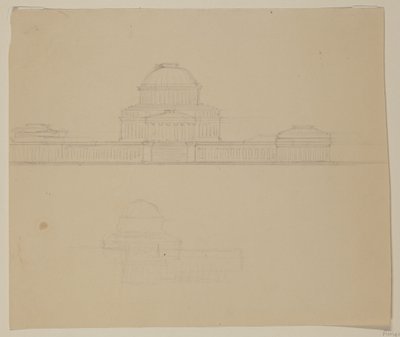 Opstand van het Ohio State House, ca. 1838 door Thomas Cole