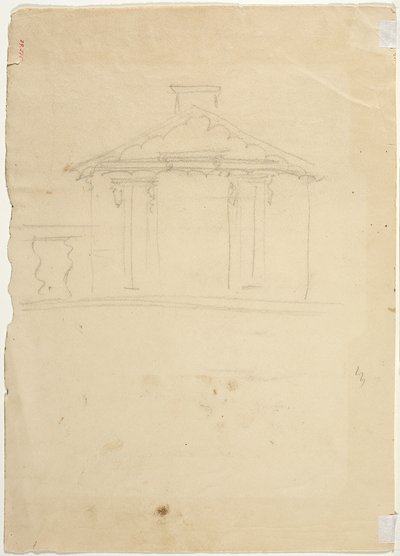 Vrije handtekening van hoogte van nieuwe studio in Cedar Grove door Thomas Cole