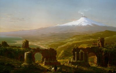Mount Etna vanuit Taormina door Thomas Cole