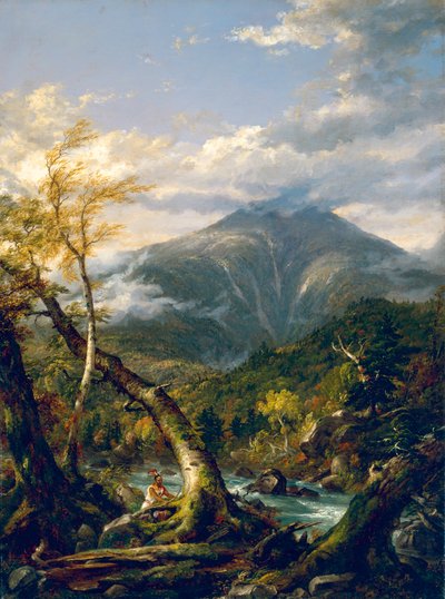 Mount Marcy vanaf de Opalescent River door Thomas Cole