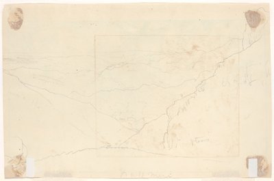 Berglandschap [verso] door Thomas Cole