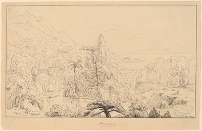 Narcissus [recto] door Thomas Cole