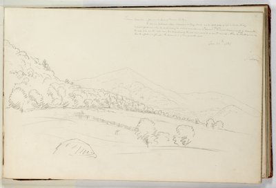 Schroon Mountain vanaf de Kop van Schroon Lake door Thomas Cole