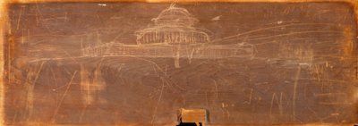 Schets voor ontwerp van het Ohio State Capitol door Thomas Cole